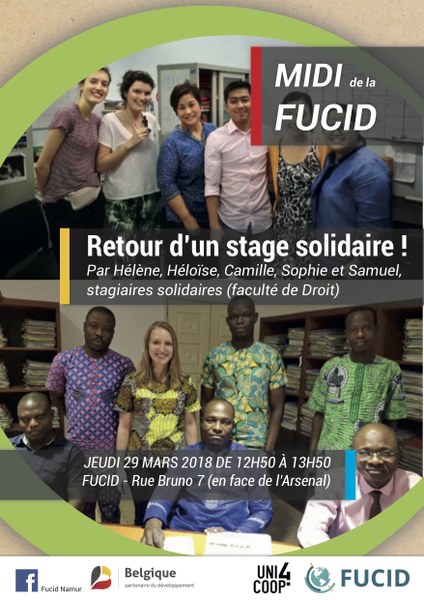 Midi FUCID : Retour d'un stage solidaire !