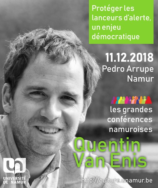 Les Grandes Conférences Namuroises : Quentin Van Enis