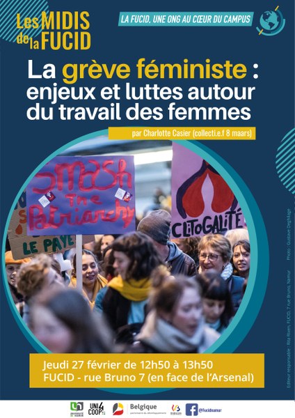 Midi de la FUCID - La grève féministe : enjeux et luttes autour du travail des femmes