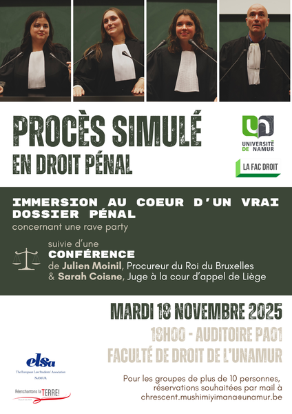 Procès simulé en droit pénal - Immersion dans la justice pénale !⚖️