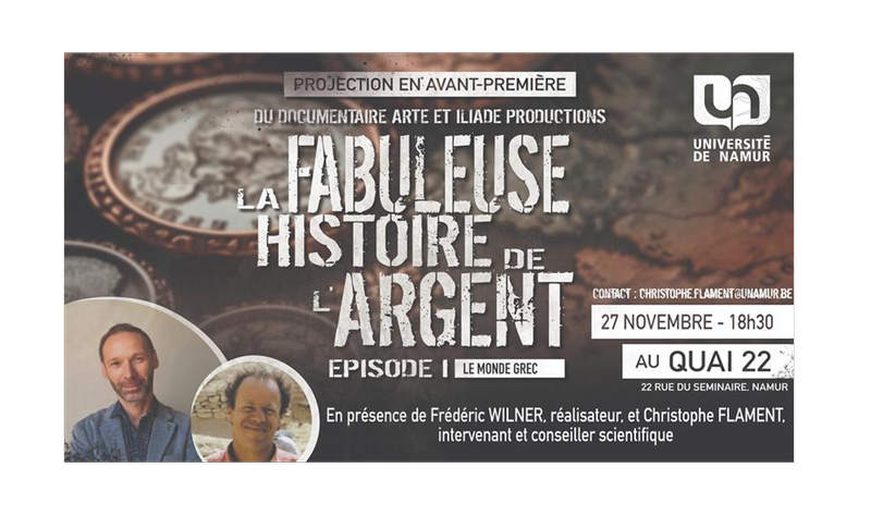 Documentaire "La fabuleuse histoire de l'argent" : projection au Quai 22
