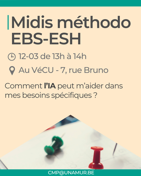 Atelier méthodo pour les étudiants en situation de handicap : L'IA pour les besoins spécifiques