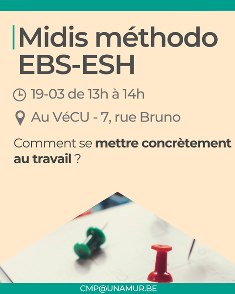 Atelier méthodo pour les étudiants en situation de handicap : Se mettre au travail