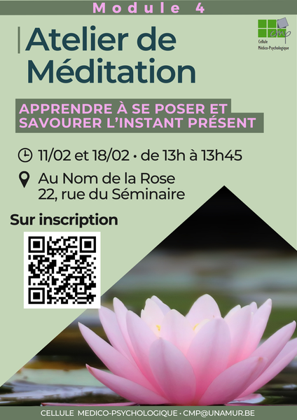 Aidez les étudiants à découvrir les ateliers de méditation : module 4