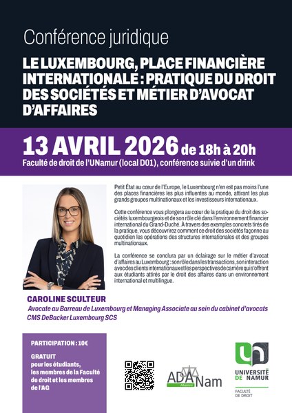 Conférence - Le Luxembourg, place financière internationale 