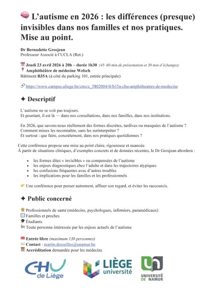 L’autisme en 2026 : les différences (presque) invisibles dans nos familles et nos pratiques. Mise au point.