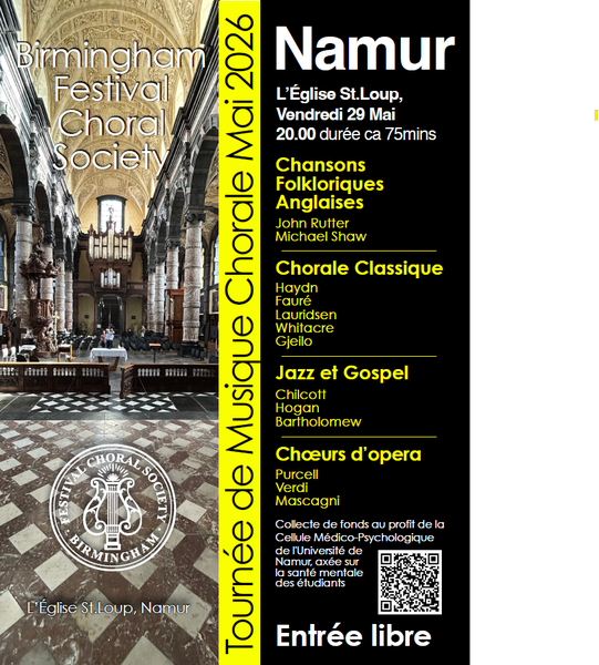 Concert de la Birmingham Festival Choral Society au profit de la santé mentale des étudiants