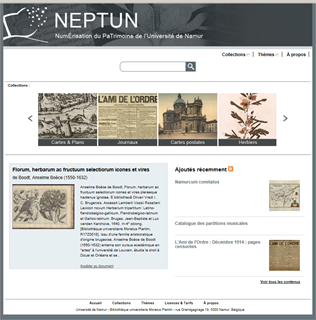 Mise en ligne de la version 1.0 du portail NEPTUN