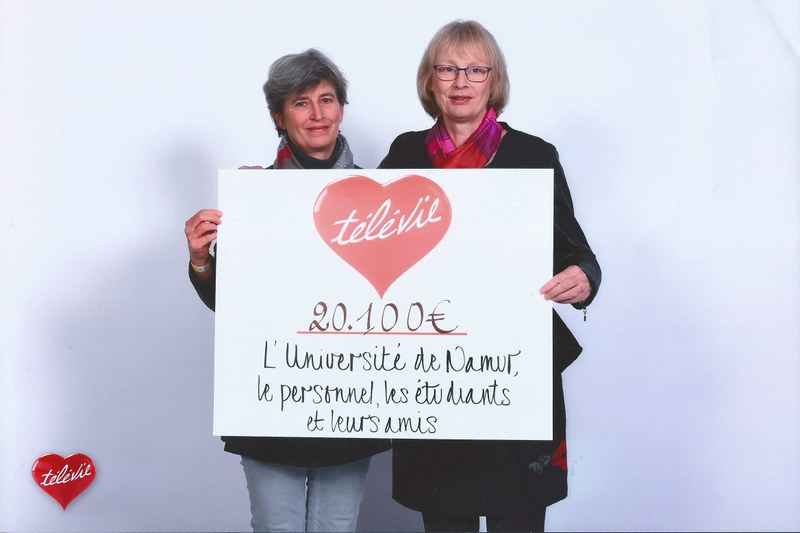 Très belle mobilisation du personnel et des étudiants de l'UNamur pour le Télévie ! 