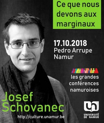 « Ce que nous devons aux marginaux » : Josef Schovanec de retour à l’UNamur ce 17 octobre 