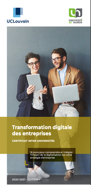 NOUVEAU : Certificat en transformation digitale des entreprises.