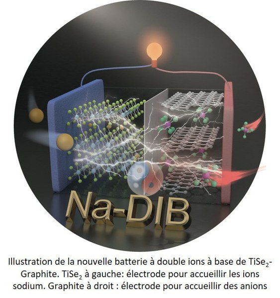 Une nouvelle batterie à double ions à base de TiSe2-Graphite : un brillant avenir