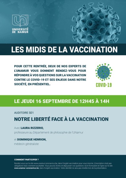 Midi de la vaccination - Notre liberté face à la vaccination