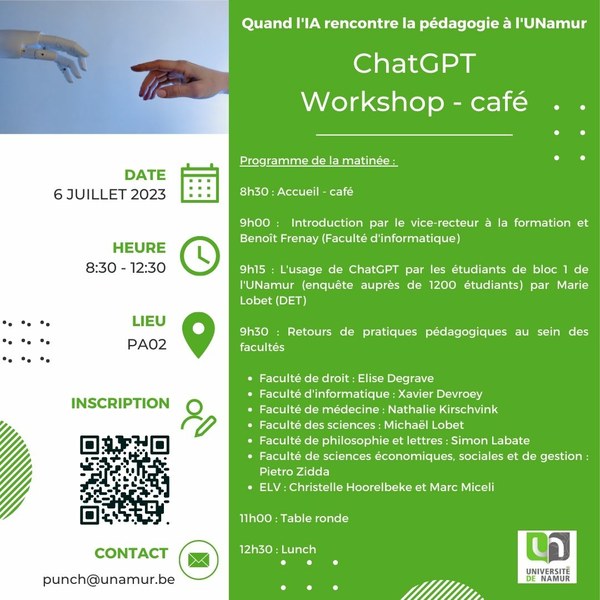 ChatGPT : Workshop - café