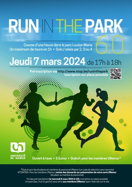 Inscription - Run in the park en solo ou en équipe !